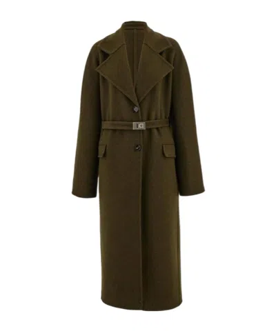 FERRAGAMO FERRAGAMO SINGLE-BREASTED BELTED COAT