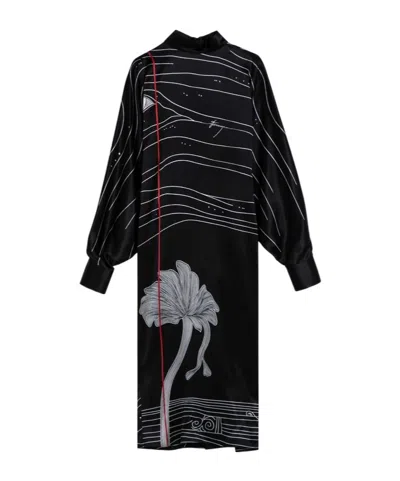 FERRAGAMO LONG-SLEEVED DRESS