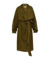 Ferragamo Long-sleeved Dress In Brown