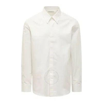 Ferragamo Long Sleeved Gancini Monogram Shirt In White