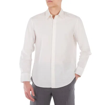 Ferragamo Long Sleeved Gancini Monogram Shirt In White