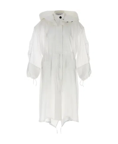 FERRAGAMO LONG-SLEEVED HOODED WINDBREAKER