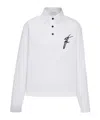 Ferragamo Logo-embroidered Polo Shirt In White