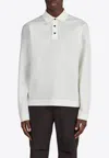 Ferragamo Man Polo Shirt Off White Size Xxl Cotton In Off-white