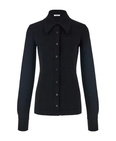 Ferragamo Long-sleeved Shirt In Black