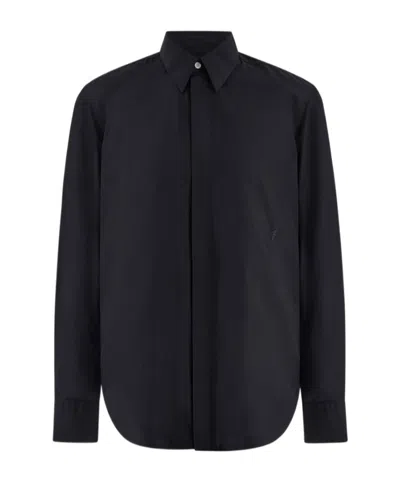 Ferragamo Long-sleeved Shirt In Black