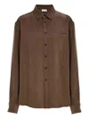 Ferragamo Long-sleeved Shirt In Brown
