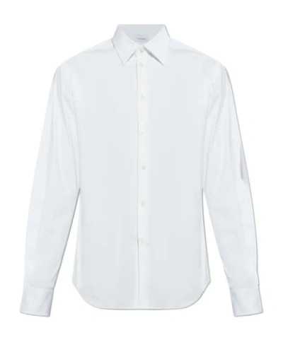 Ferragamo Long-sleeved Shirt In White
