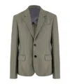 Ferragamo Man Single Breasted Tailored Blazer In Gray
