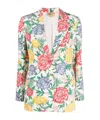 Ferragamo Long Sleeved Suit Jacket In White