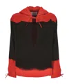 Ferragamo Hooded Blouse Fell Off Shirt And Blouse Multicolor In Black