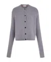 Ferragamo Long-sleeved Sweater In Gray