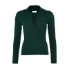 Ferragamo Long Sleeves Cotton Ribbed Polo