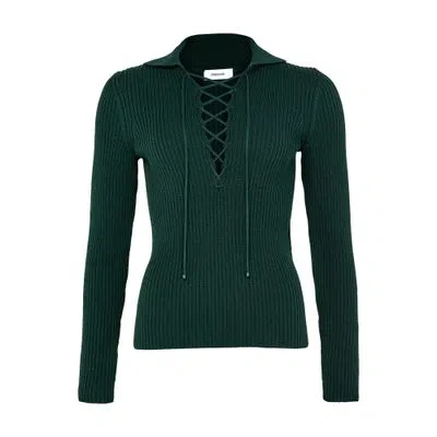 Ferragamo Long Sleeves Cotton Ribbed Polo
