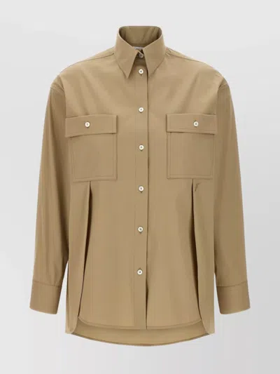 FERRAGAMO LONG SLEEVES PANEL SHIRT