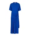 Ferragamo Asymmetric Jersey Midi Dress