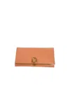 Ferragamo Long Wallet In Orange