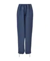Ferragamo Loose Leg Trouser In Blue