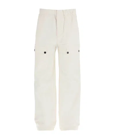 Ferragamo Loose Waist Casual Pants In White