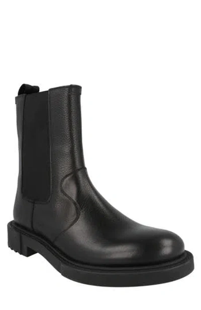 Ferragamo Loreno Leather Chelsea Boots In Black