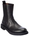 Ferragamo Loreno Leather Boot In Black