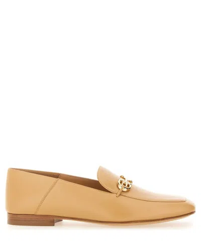 Ferragamo Louis Loafers In Beige