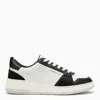 Ferragamo Suede Patch Skate Sneaker In Multicolor