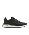 Ferragamo Low Cut Sneaker In Black