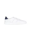 Ferragamo White Low Top Signature Sneakers In White, Blue