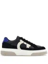 Ferragamo Black Low Cut Gancini Outline Sneakers