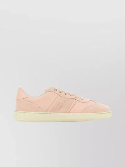 Ferragamo Low-top Leather And Suede Achille Sneakers