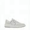 Ferragamo Low-top Sneakers With Suede Leather Panels In White