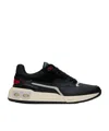 Ferragamo Man Low Cut Sneaker With Gancini Eyelet In Black