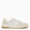 FERRAGAMO FERRAGAMO LOW WHITE LEATHER TRAINER