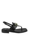Ferragamo Lula Leather Sandals In Black