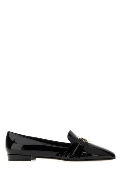 Ferragamo Lumie Leather Loafers For Women In Black
