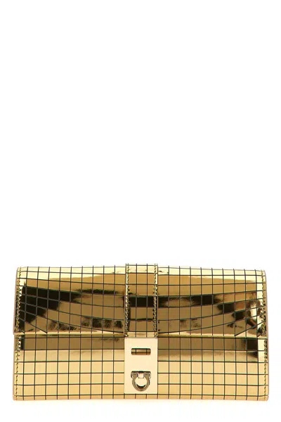FERRAGAMO FERRAGAMO 'LUX GOLD' WALLET ON CHAIN