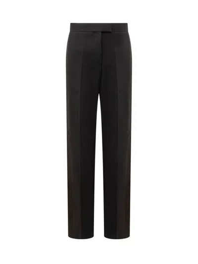 Ferragamo Luxurious Virgin Wool Trousers For Fall 2024 In Black