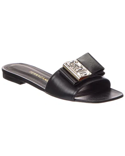 FERRAGAMO FERRAGAMO LYANA LEATHER SANDAL