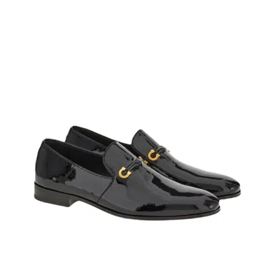 Ferragamo Lyon Men's Loafers In Black