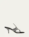 Ferragamo Lyrai Crystal Suede Thong Sandals