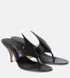 Ferragamo Sabot Infradito Lyrai In Pelle Nera  Donna In Black