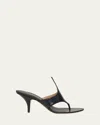 Ferragamo Sabot Infradito Lyrai In Pelle Nera  Donna In Nero