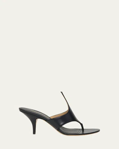 FERRAGAMO LYRAI LEATHER SANDALS