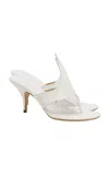 Ferragamo Lyrai Leather Mules In Neutral