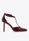 Ferragamo Lysandra 95 Patent Leather Pumps