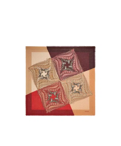 Ferragamo Madras Print Cashmere Stole