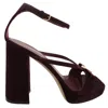 Ferragamo Mael 85 Platform Sandals, Size 7 C In Multi