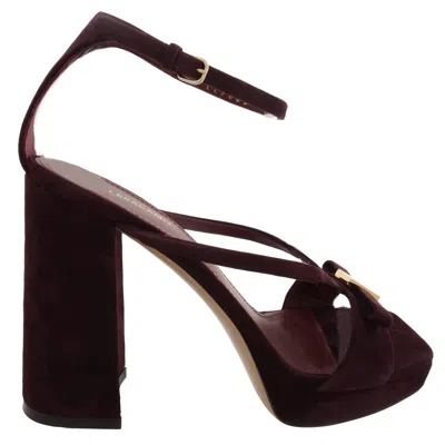 Ferragamo Mael 85 Platform Sandals, Size 7 C In Multi