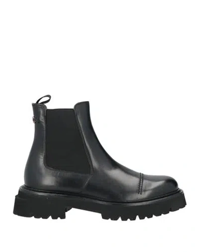 Ferragamo Man Ankle Boots Black Size 7 Calfskin
